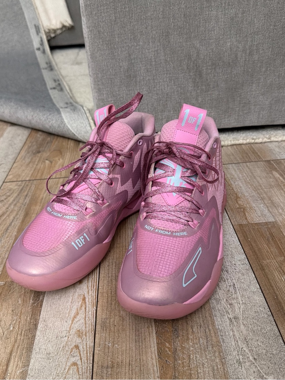 Men's Size 10.5- Puma x Lamelo MB.01 Iridescent Lilac Aqua Pink 309755-01